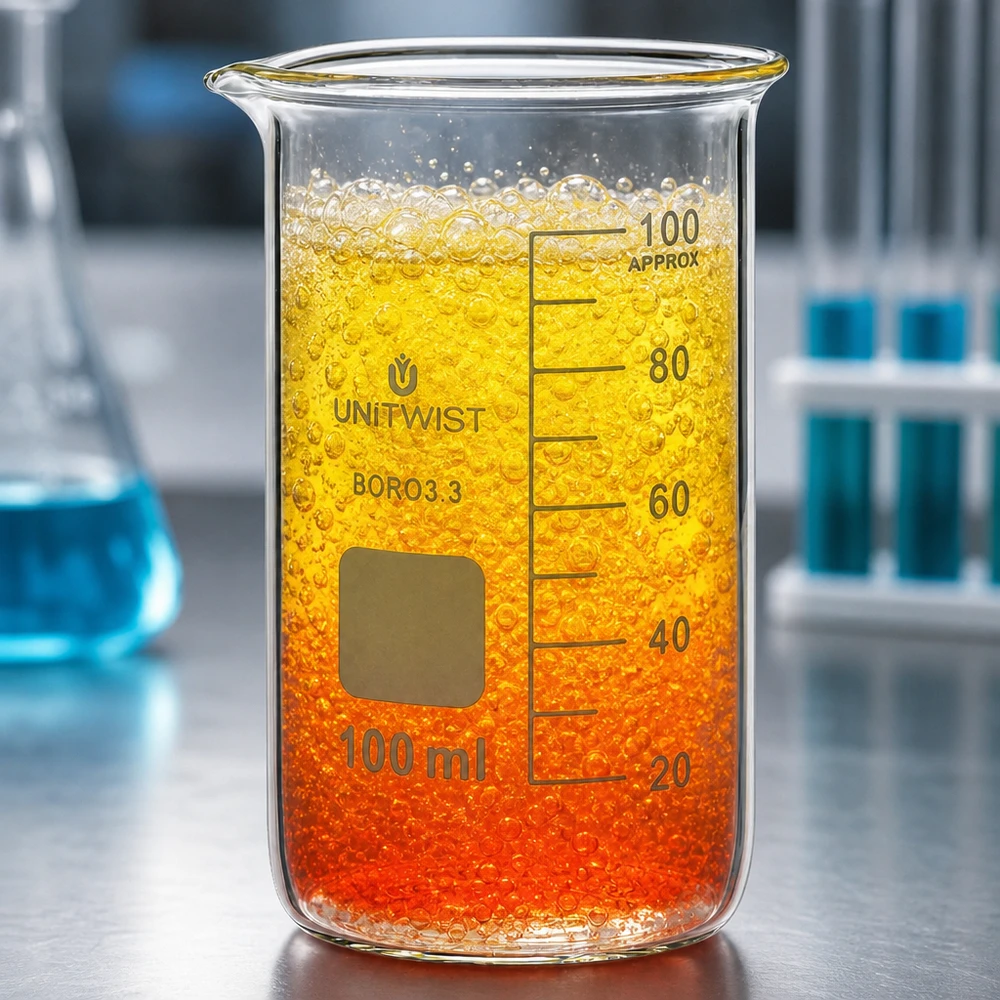 Becherglas 100ml Borosilikat hohe Form UNITWIST für professionellen Laboreinsatz im Fachhandel