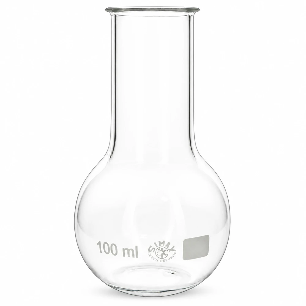 Stehkolben 100ml Weithals Stehkolben 100ml Weithals aus Borosilikatglas für professionelle Laboranwendungen bei Pacadura.de
