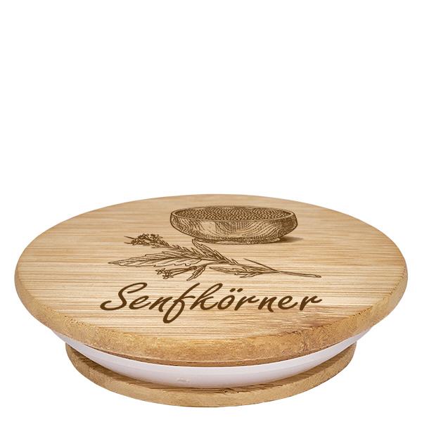 Holzdeckel "Senfkörner" für WECK RR60 Holzdeckel "Senfkörner" für WECK RR60