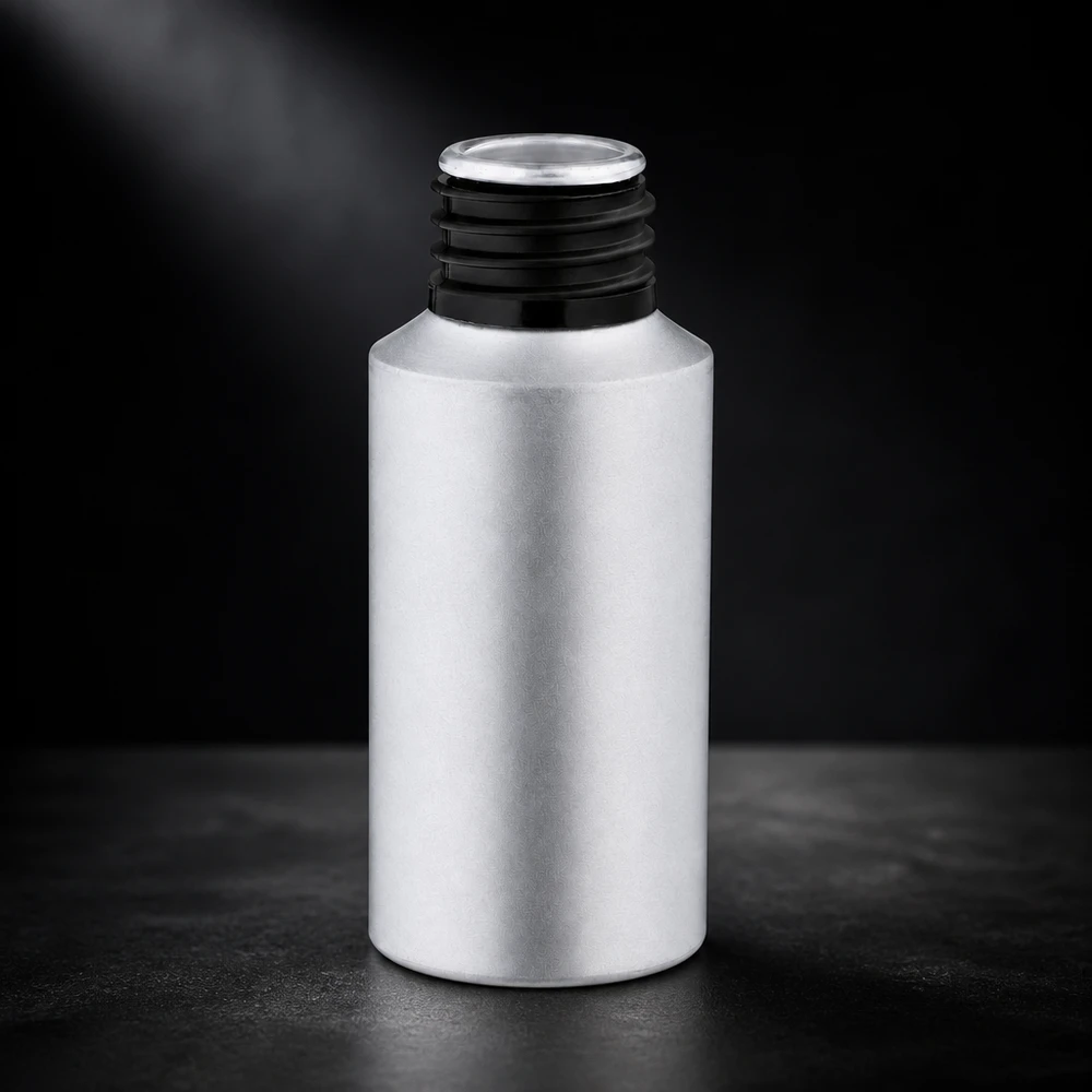 30ml gebeizte Aluflasche 30ml gebeizte Aluminiumflasche für professionelle Anwendungen im gewerblichen Bereich bei Pacadura.de