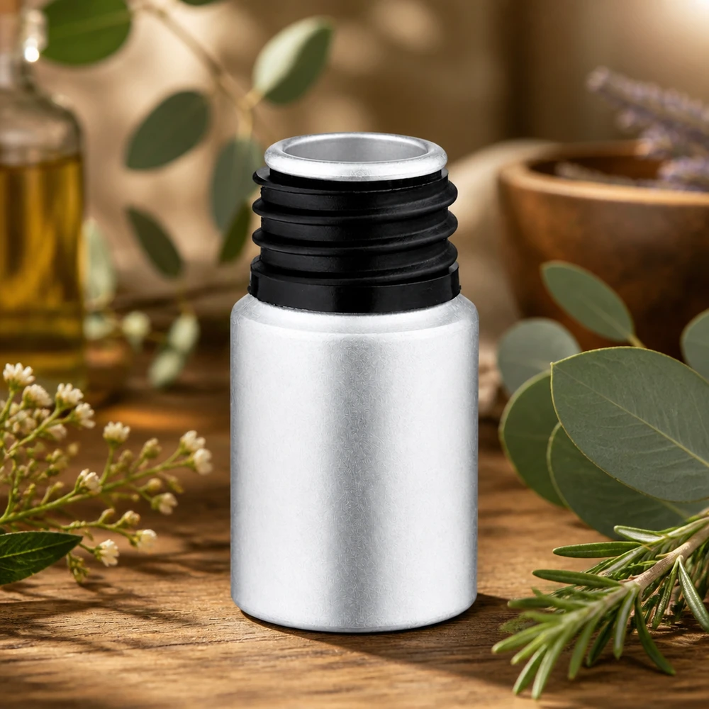 10ml gebeizte Aluminiumflasche für professionelle Anwendung im Gewerbeeinsatz - hochwertige Aluflasche mit Schraubversch