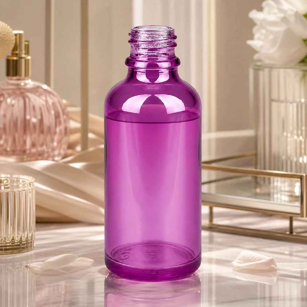 50ml Apothekenflasche PurpleLine UT18/50 UNiTWIST 50ml Apothekenflasche violett Glas UT18/50 UNiTWIST Gewinde für professionelle Anwendung Pacadura