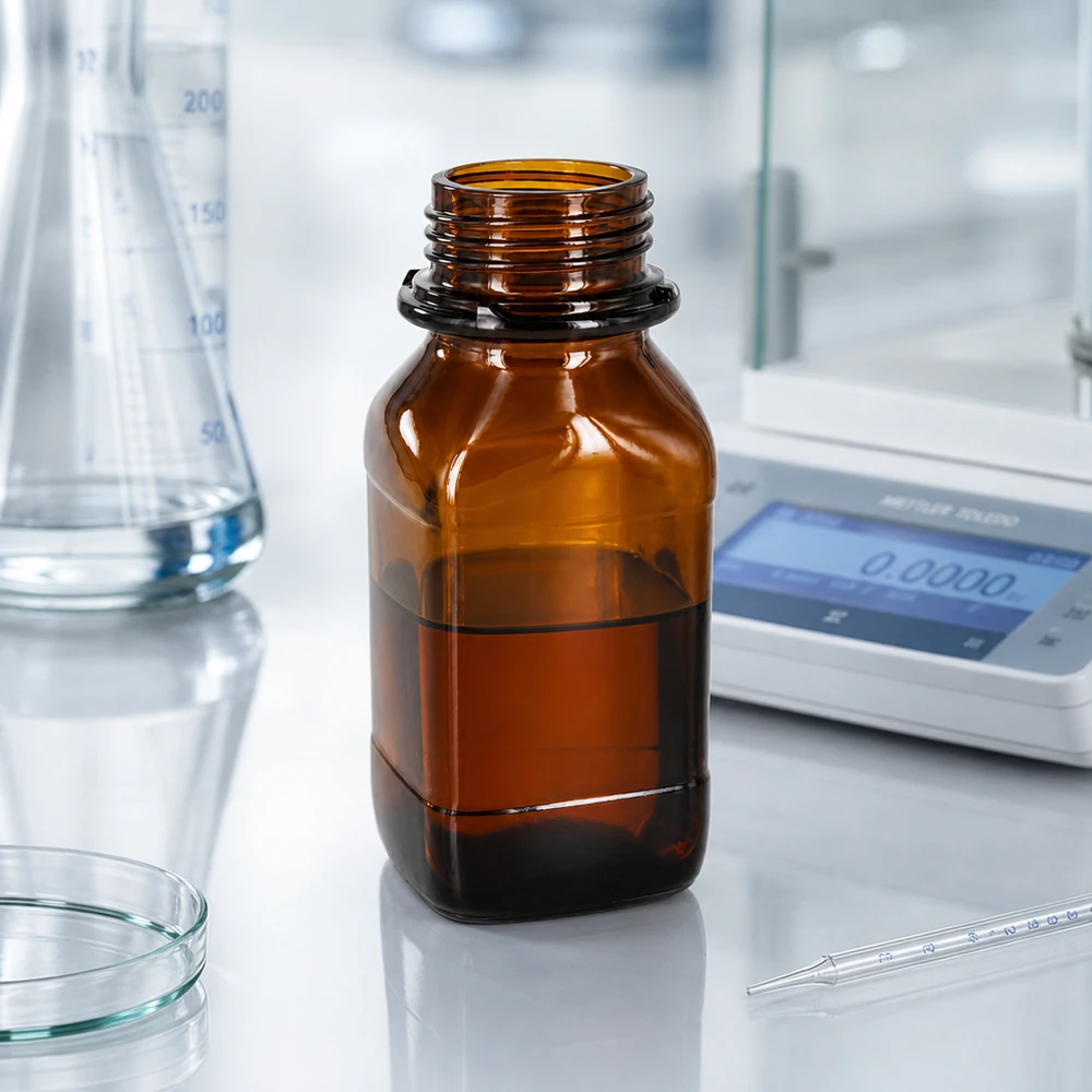 250ml Chemikalienflasche 250ml Chemikalienflasche aus braunem Glas für professionelle Laboranwendung bei Pacadura.de