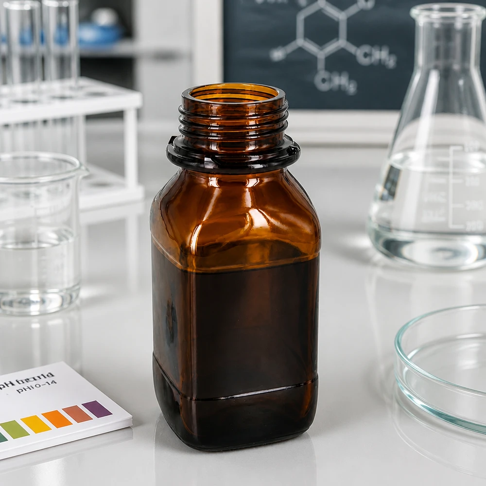 250ml Chemikalienflasche 250ml Chemikalienflasche aus braunem Glas für professionelle Laboranwendungen und sichere Chemikalien-Lagerung