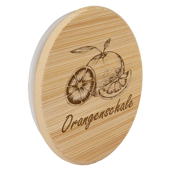 Holzdeckel "Orangenschalen" für WECK RR60 Holzdeckel "Orangenschalen" für WECK RR60