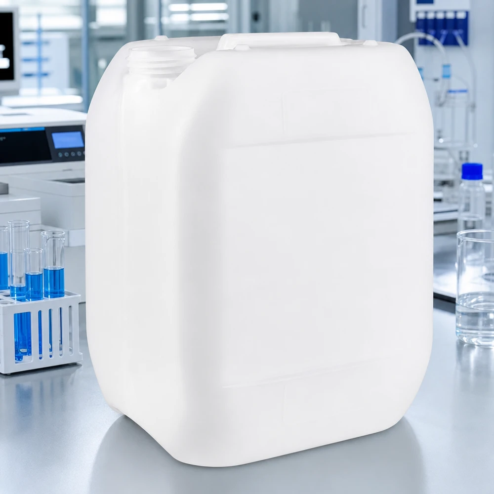 Kanister 10 Liter ohne Verschluss Weißer HDPE-Kanister 10 Liter ohne Verschluss für professionellen Laboreinsatz bei Pacadura