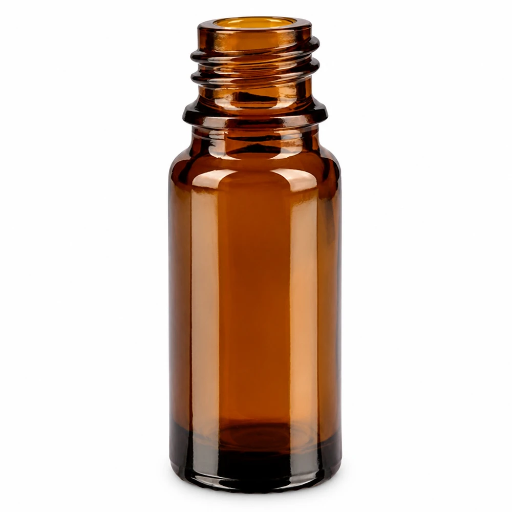 Tropfflasche 10 ml DIN 18 aus Braunglas 10ml braune Apothekenflasche aus Glas für professionelle pharmazeutische Anwendungen mit Schraubgewinde