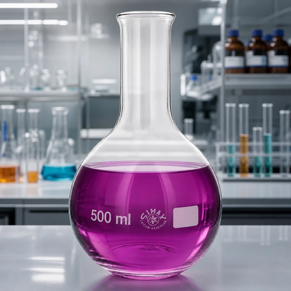 Stehkolben 500ml Enghals aus Borosilikatglas für professionelle Laboranwendungen bei Pacadura.de