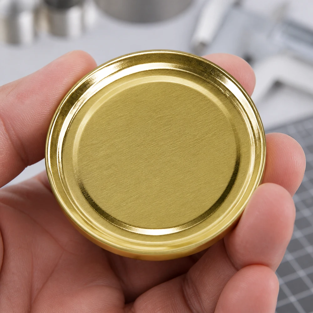 58mm BasicSeal Deckel gold (TO58) UNiTWIST 58mm BasicSeal Twist-Off-Deckel TO58 gold aus Weißblech für gewerbliche Abfüllung im Großhandel