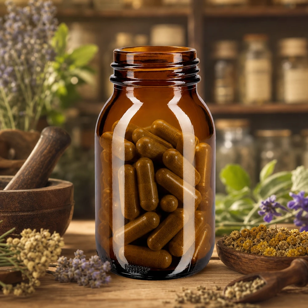125ml Weithalsflasche Braunglas 125ml Weithalsflasche Braunglas für professionelle Lagerung von Kapseln und pharmazeutischen Produkten bei Pacadura