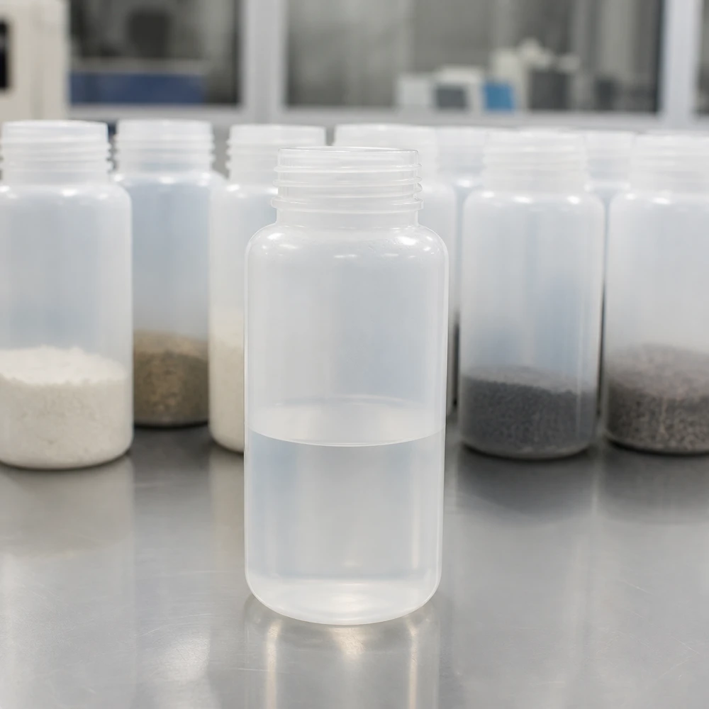 1000ml Weithals-Laborflasche aus PE ohne Verschluss für professionellen Laboreinsatz bei Pacadura