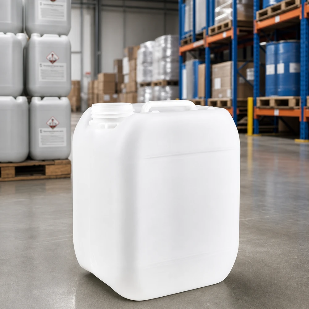 Kanister 5 Liter ohne Verschluss Weißer HDPE-Kanister 5 Liter ohne Verschluss für gewerblichen Einsatz Pacadura