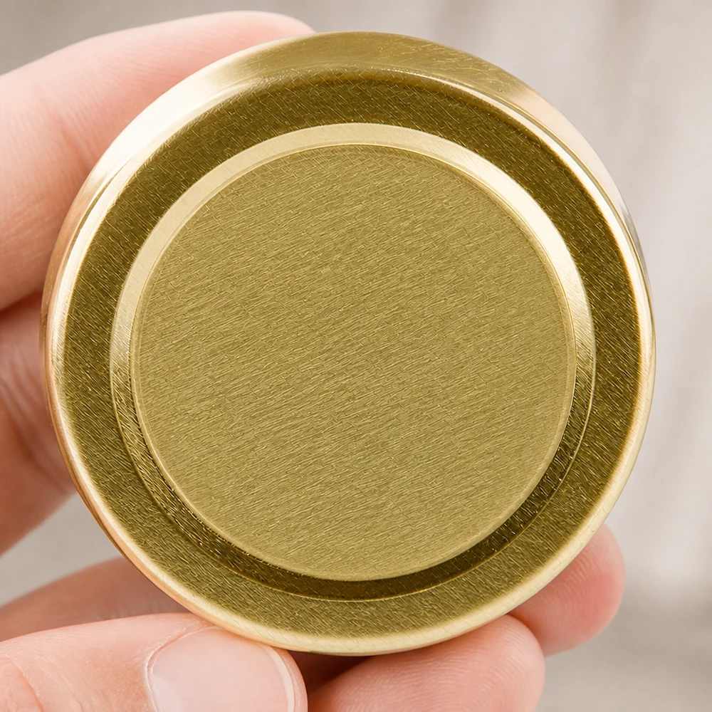 58mm BasicSeal Twist-Off-Deckel TO58deep gold tief gezogen aus Weißblech für gewerbliche Glasabfüllung