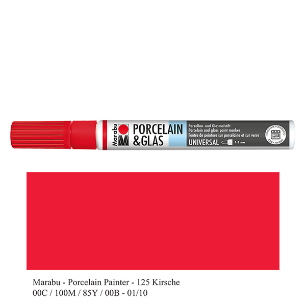 Malstift Kirsche 1-2mm für Glas/Porzellan Malstift Kirsche 1-2mm für Glas/Porzellan