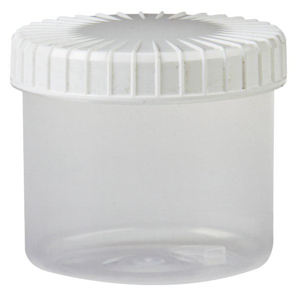 Transparente Schraubdose 135 ml mit gerilltem Vers
