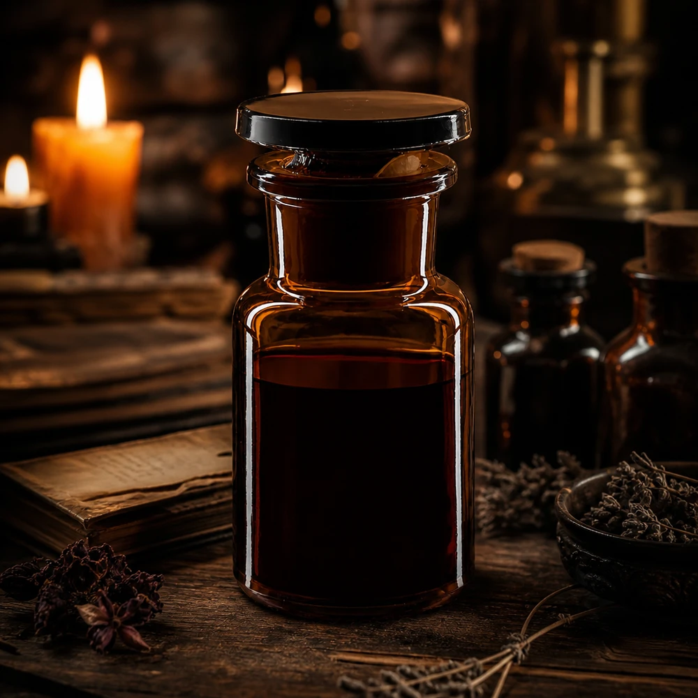 Braune Weithalsflasche 50ml Rundschulter mit Glasstopfen für professionellen Laboreinsatz