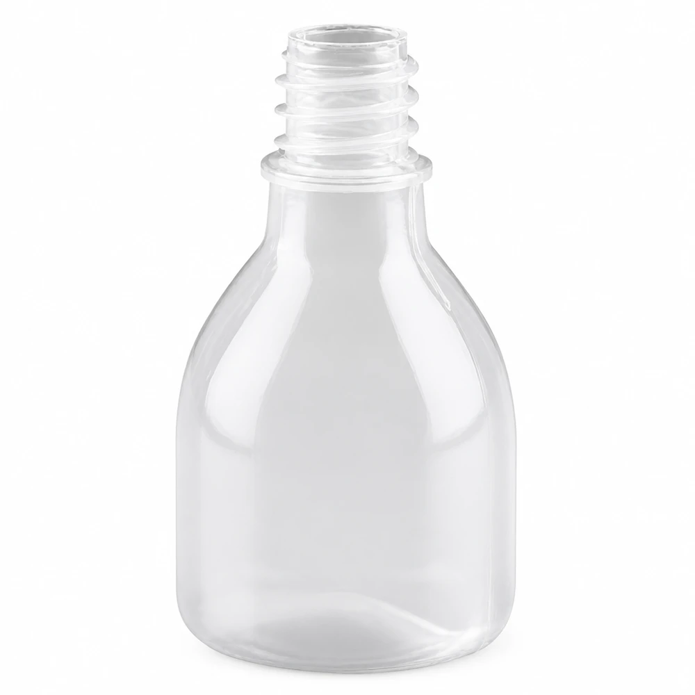 20ml transparente PET Laborflasche Enghals ohne Verschluss für professionellen Laboreinsatz