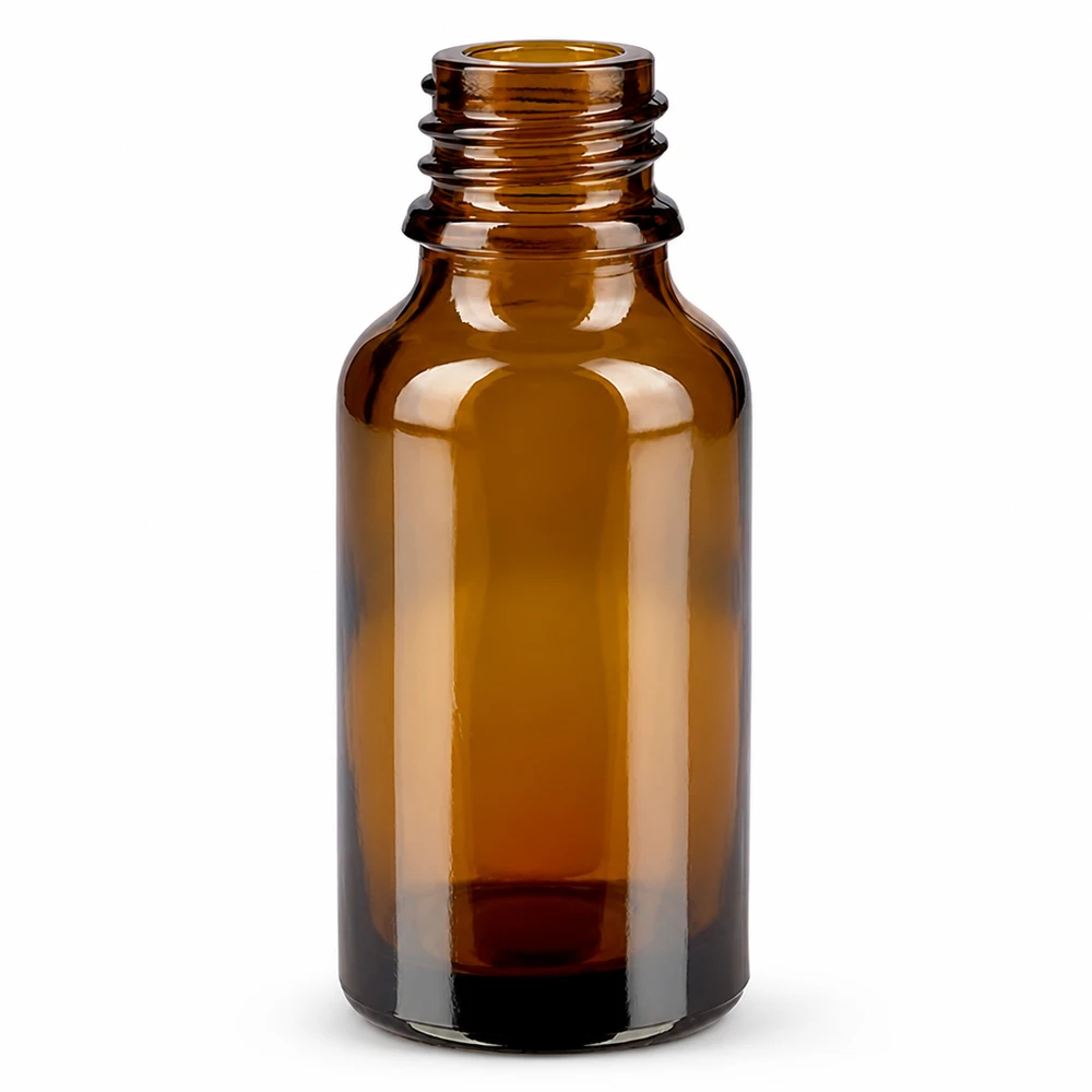 30ml braune Apothekenflasche aus Glas mit Schraubgewinde für ätherische Öle und Medikamente