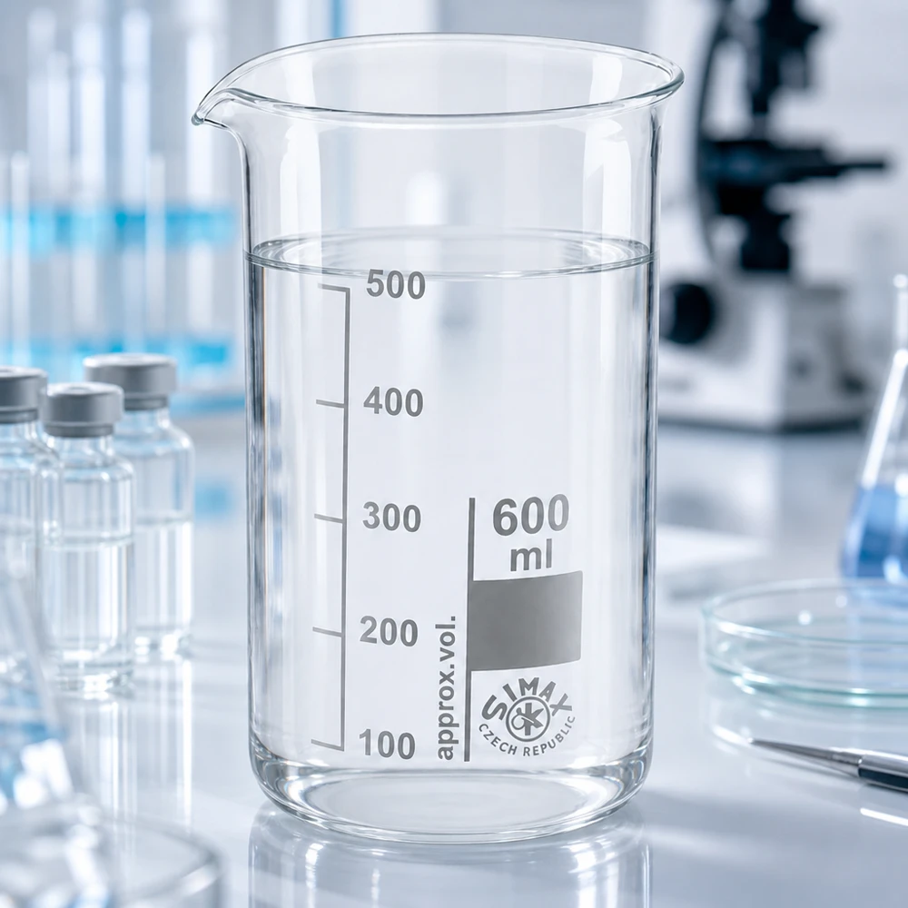 Becherglas 600 ml hohe Form aus Borosilikatglas für professionellen Laboreinsatz von Pacadura