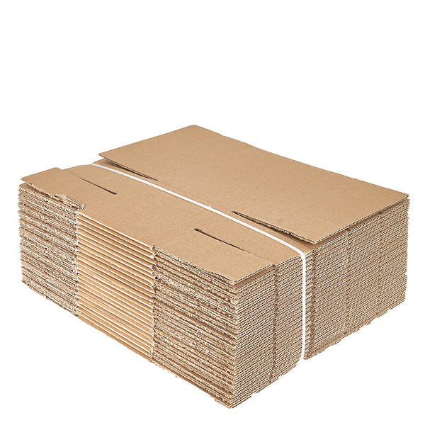 Gläserkartons (25 Stück) mit 6 Fächern 190x125x151mm