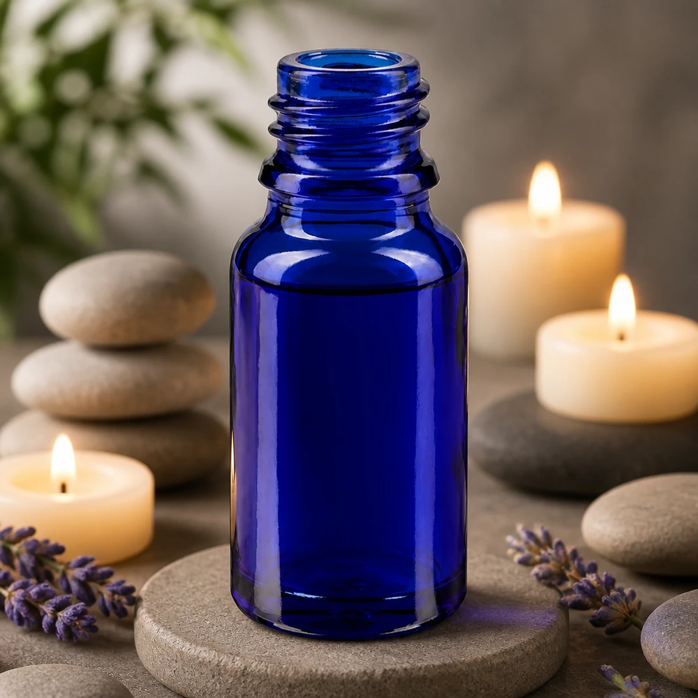 Tropfflasche 10ml DIN 18 BLAUGLAS 10ml blaue Apothekenflasche ApoGlas für professionelle Anwendung in Pharmazie und Kosmetik
