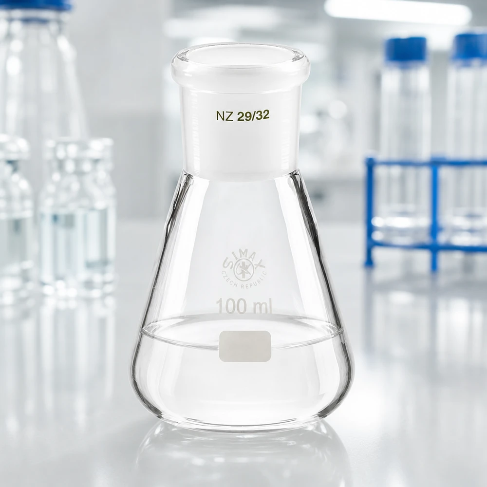 Erlenmeyerkolben 100ml mit Normschliff (29/32) Erlenmeyerkolben 100ml mit Normschliff (29/32)
