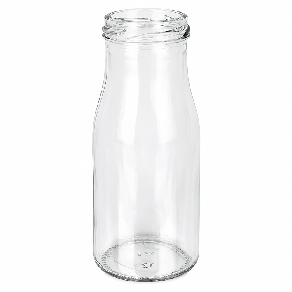 150ml Flasche ohne Deckel (TO43) UNiTWIST UNiTWIST Bottle150 Glasflasche 150ml TO43 Gewinde transparent leer für Lebensmittel Getränke Saft Smoothie