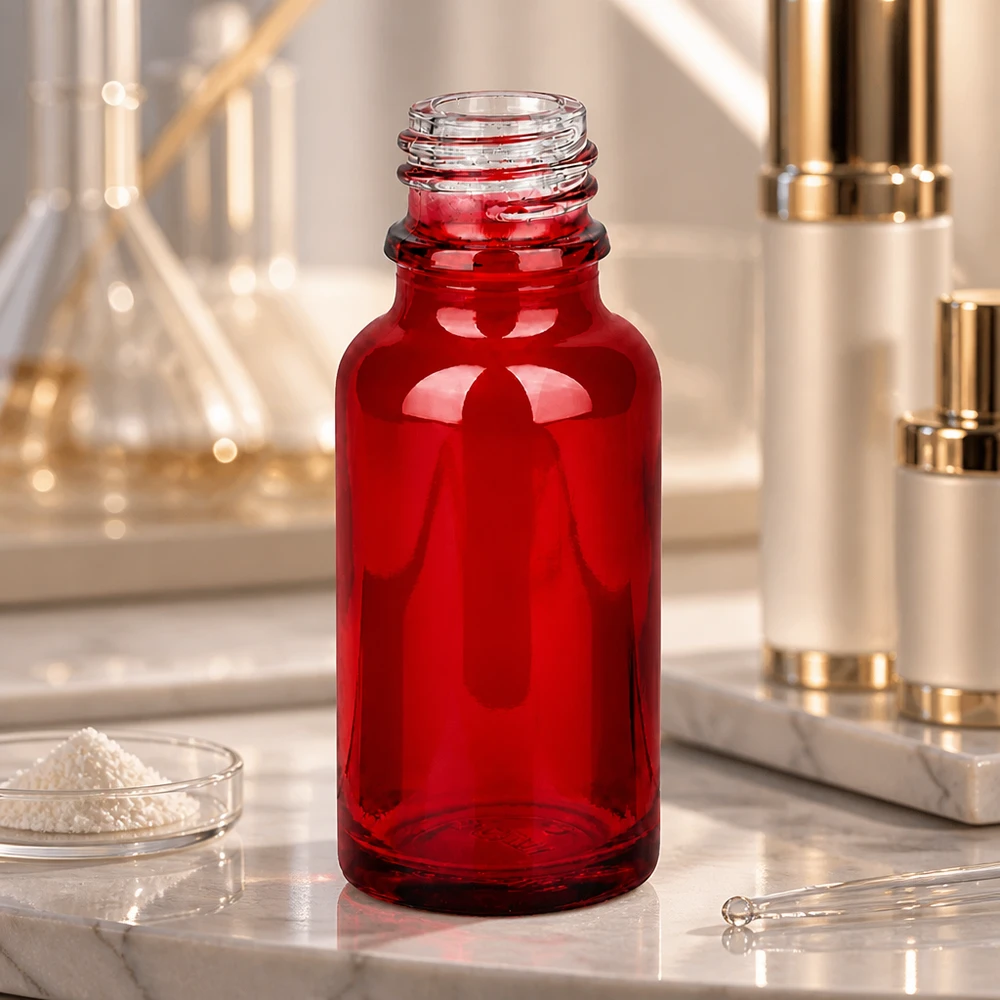 20ml Apothekenflasche RedLine UT18/20 UNiTWIST 20ml Apothekenflasche RedLine Rotglas UT18/20 UNiTWIST für professionelle pharmazeutische Anwendungen
