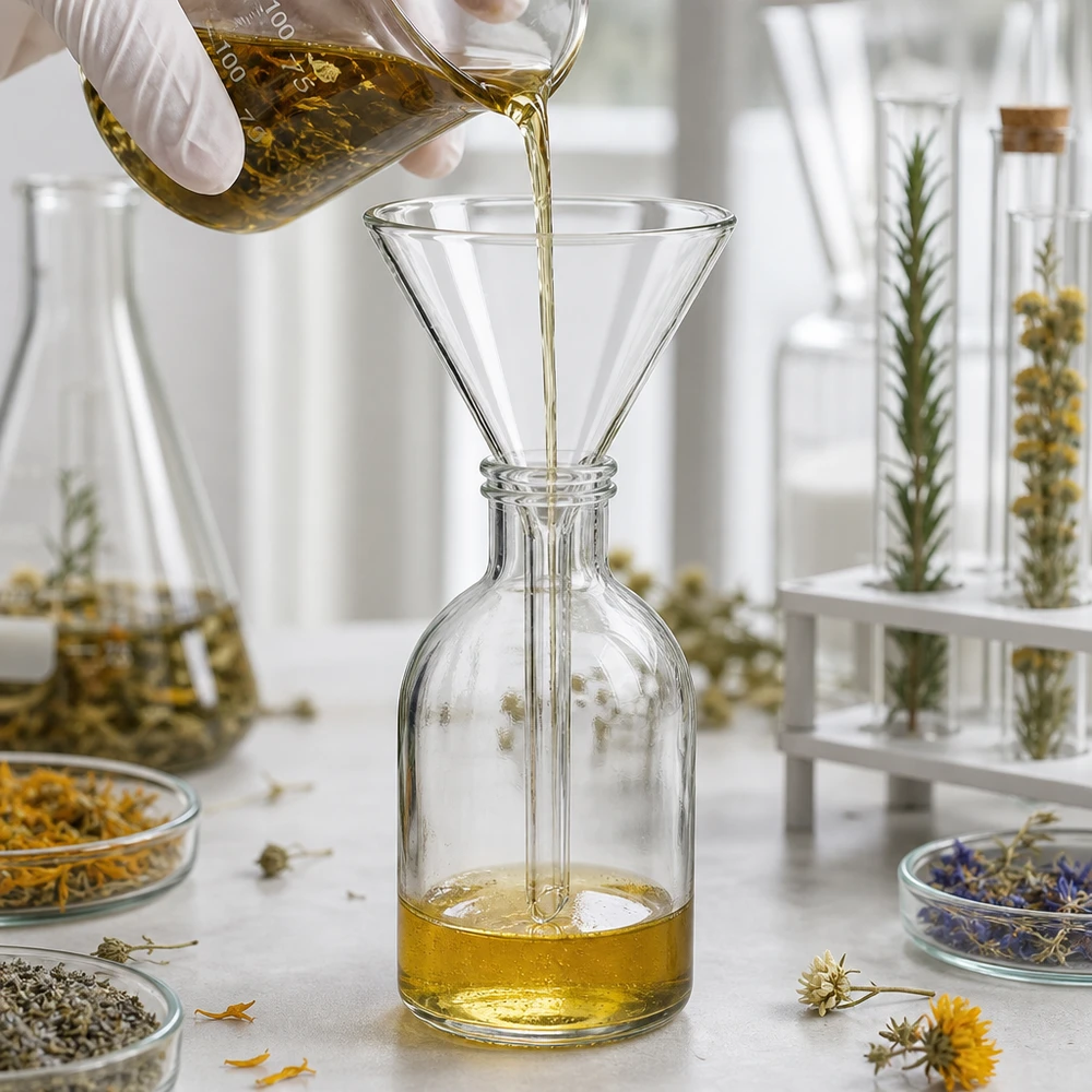 Glas-Trichter 60mm Kalk-Soda mit 60° Winkel für professionelle Laboranwendungen und gewerblichen Einsatz