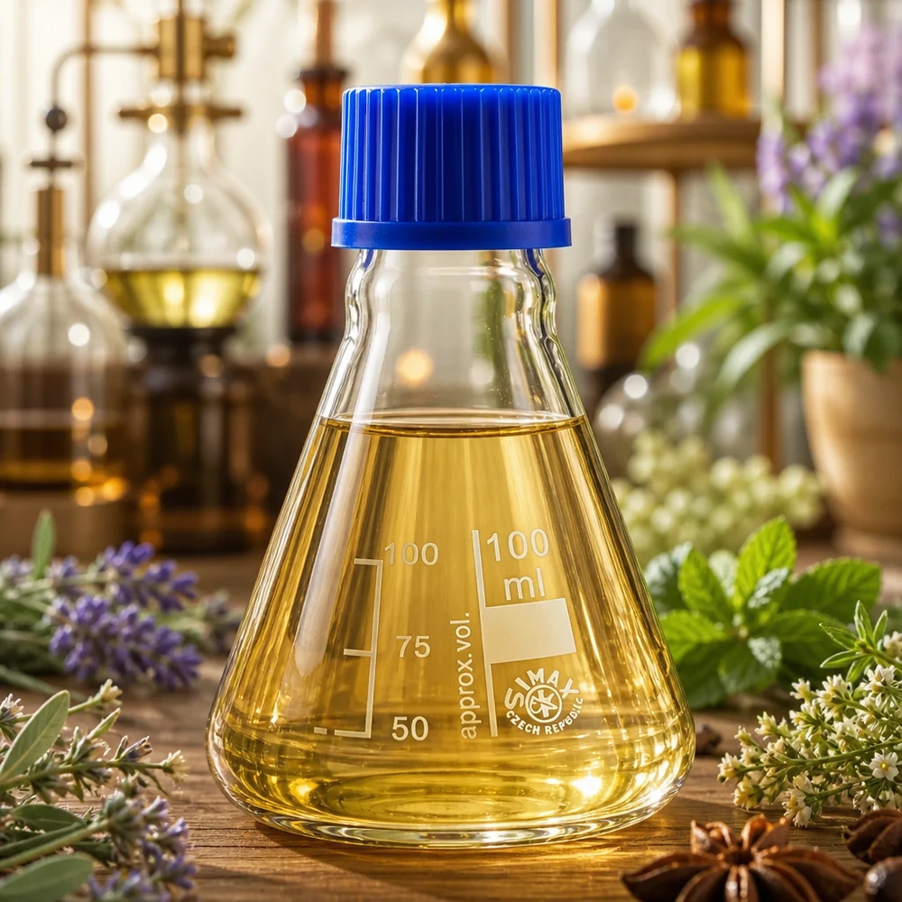 Erlenmeyerkolben 100ml Glas mit blauer Schraubkappe für professionelle Laboranwendungen Pacadura Fachhandel