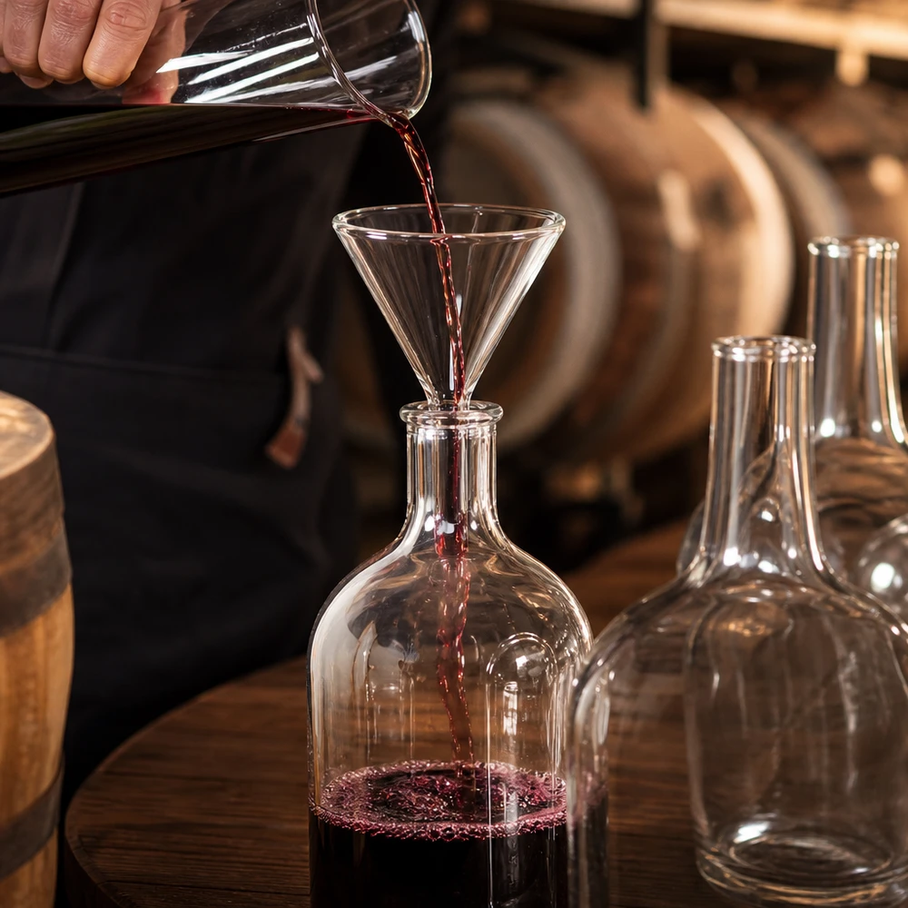 Trichter ø50mm Kalk-Soda, Winkel 60°, Kurzstil Glastrichter 50mm Durchmesser Kalk-Soda-Glas 60° Winkel Kurzstiel für professionelles Umfüllen von Flüssigkeiten
