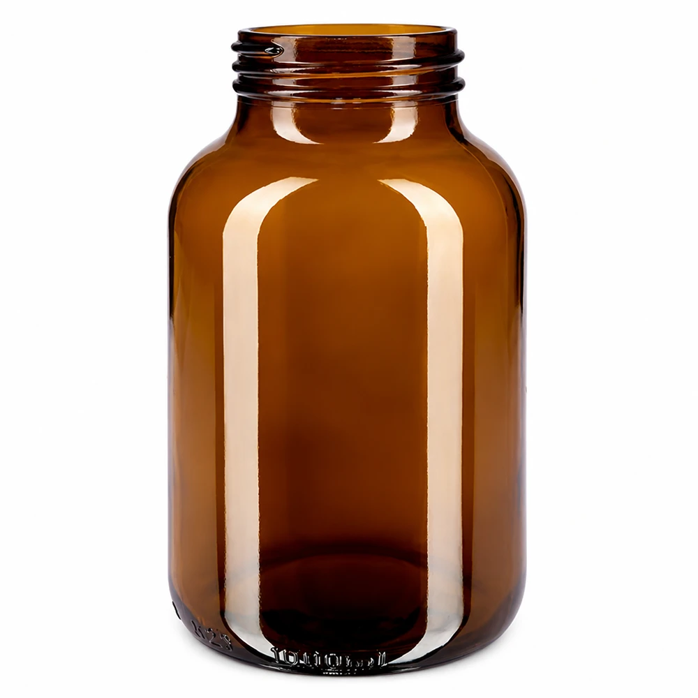 1000ml Weithalsflasche Braunglas 1000ml Weithalsflasche aus Braunglas für professionelle Lagerung und Abfüllung im Fachhandel bei Pacadura