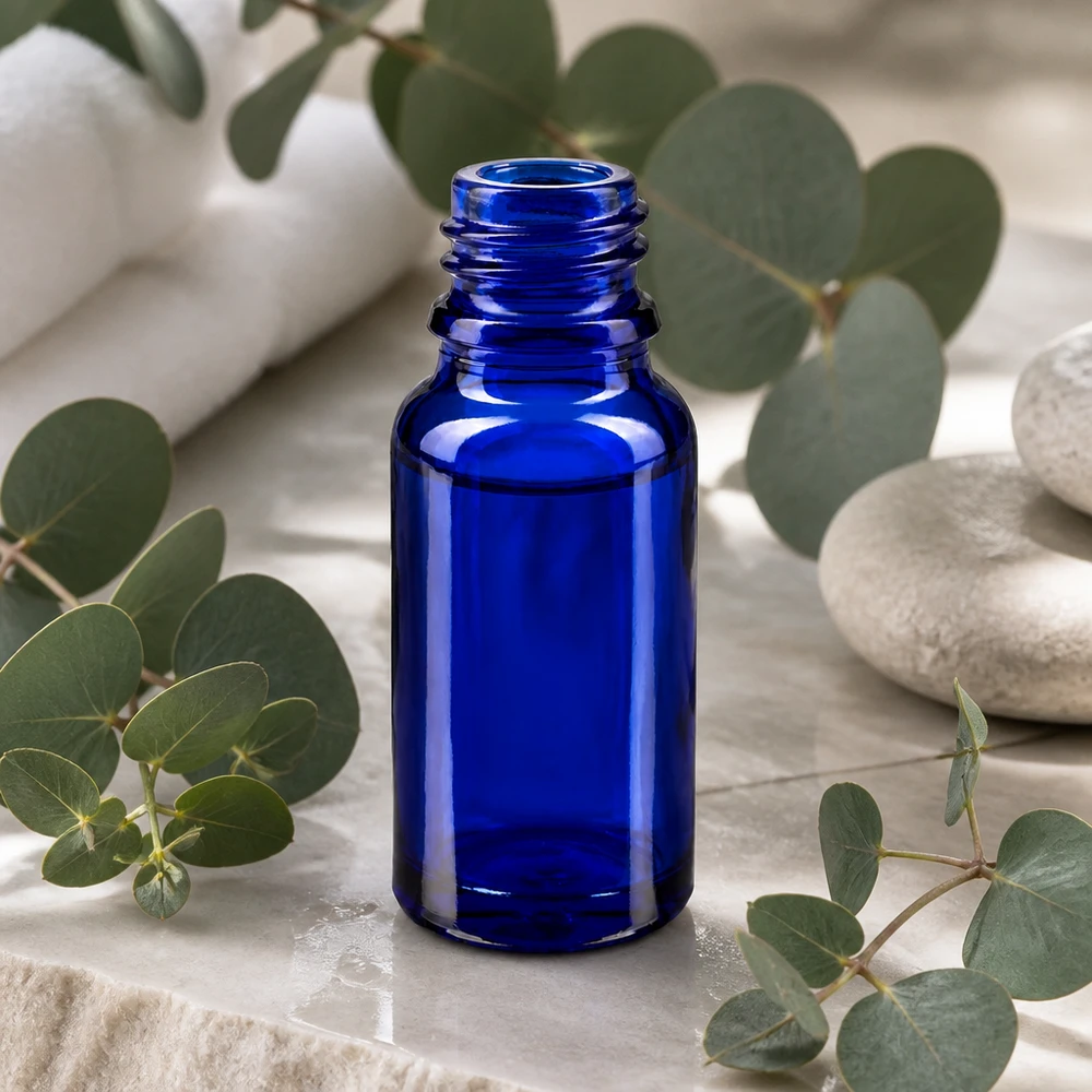 Tropfflasche 10ml DIN 18 BLAUGLAS 10ml blaue Apothekenflasche ApoGlas für professionelle Anwendung in Pharmazie und Kosmetik bei Pacadura