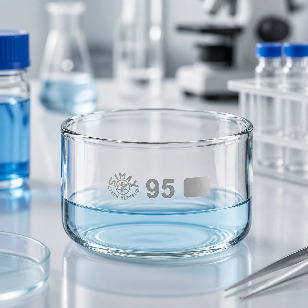 Kristallisierschale 300ml ohne Ausguss Borosilikatglas ø95mm SIMAX für Labor und Gewerbe