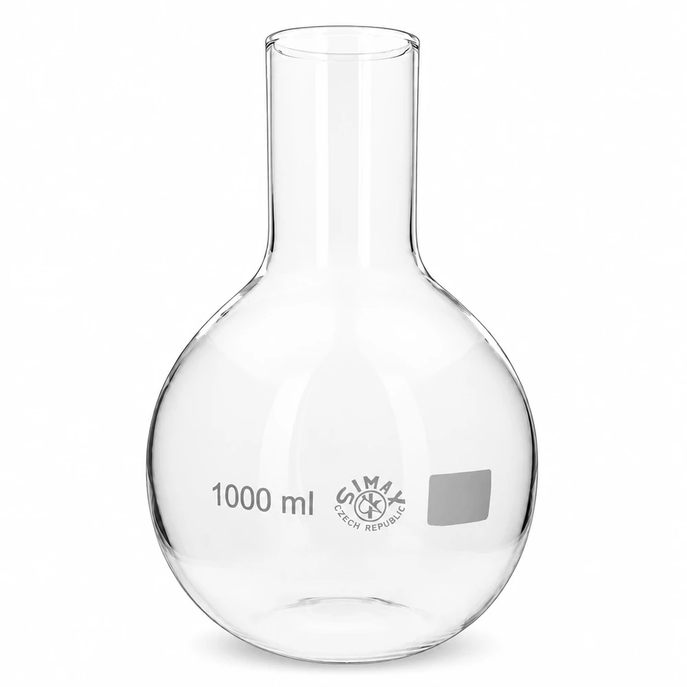 Stehkolben 1000ml Weithals Stehkolben 1000ml Weithals aus Borosilikatglas für professionelle Laboranwendungen bei Pacadura.de