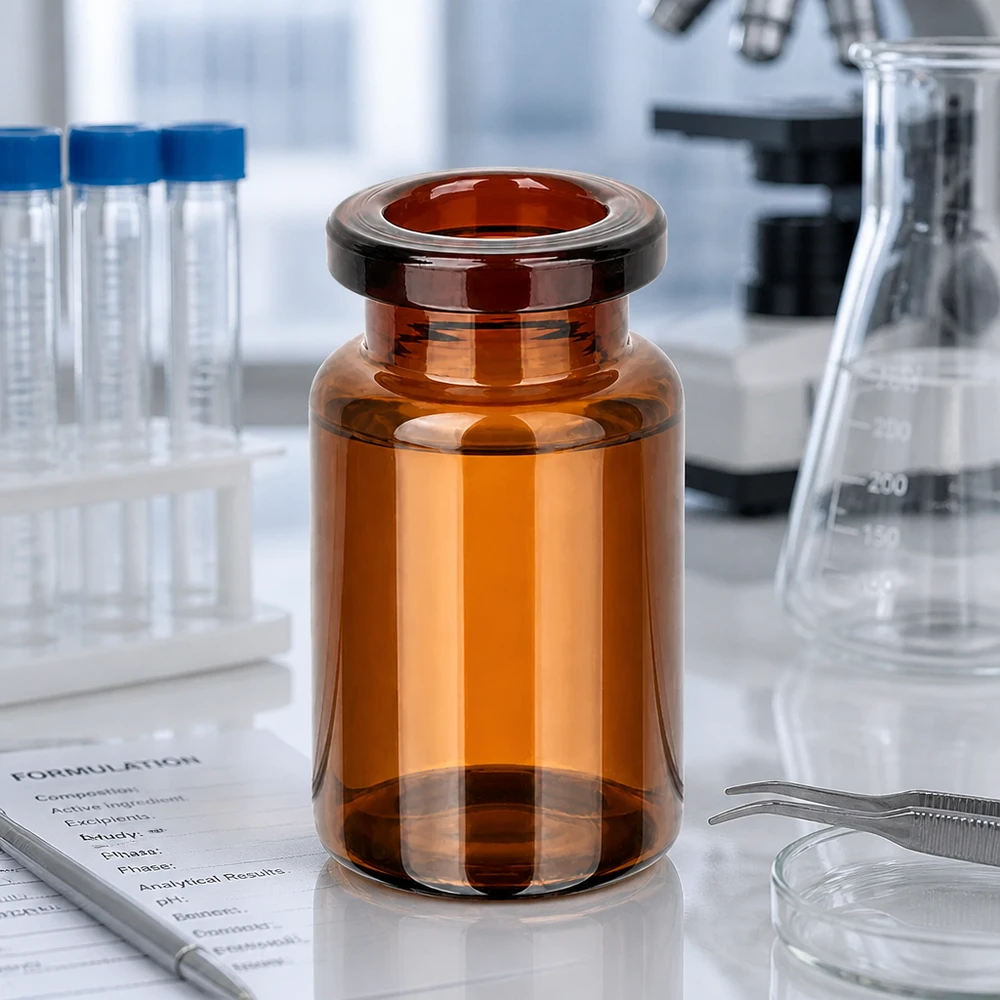 Injektionsflasche Braunglas 5ml für pharmazeutischen Einsatz im Fachhandel bei Pacadura.de