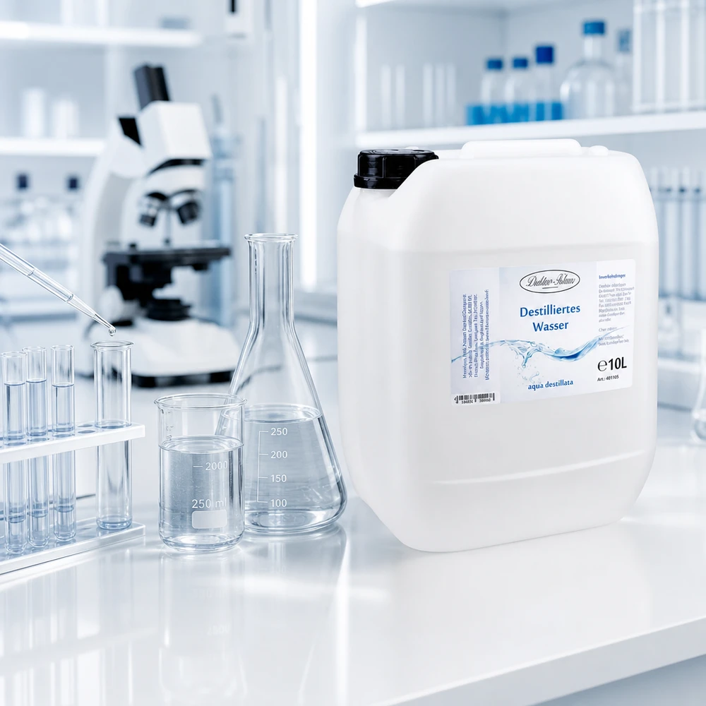 10L Destilliertes Wasser Doktor-Klaus in Laborqualität für professionelle Anwendungen in Industrie und Gewerbe