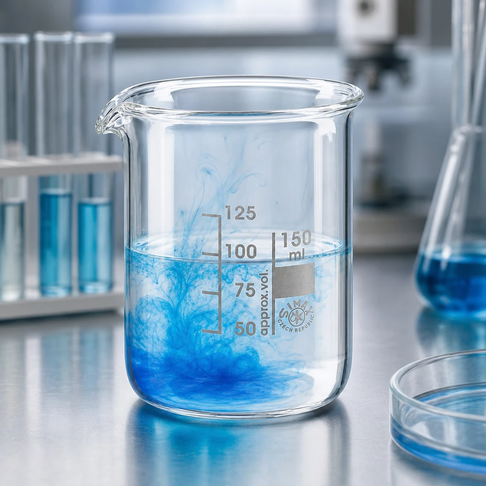 Becherglas 150ml Borosilikatglas niedrige Form für professionelle Laboranwendungen bei Pacadura.de