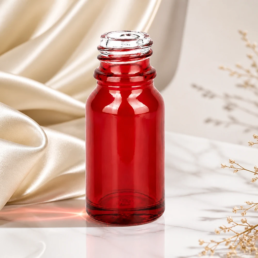 10ml Apothekenflasche RedLine UT18/10 UNiTWIST rotes Glas für professionellen pharmazeutischen Einsatz