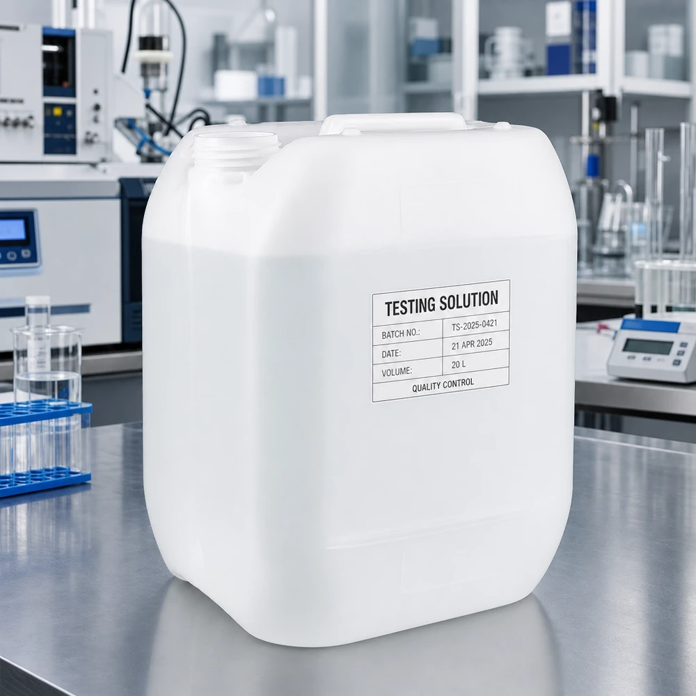 Kanister 10 Liter ohne Verschluss Weißer 10-Liter-Kunststoffkanister aus HDPE für gewerblichen Einsatz in Labor und Industrie