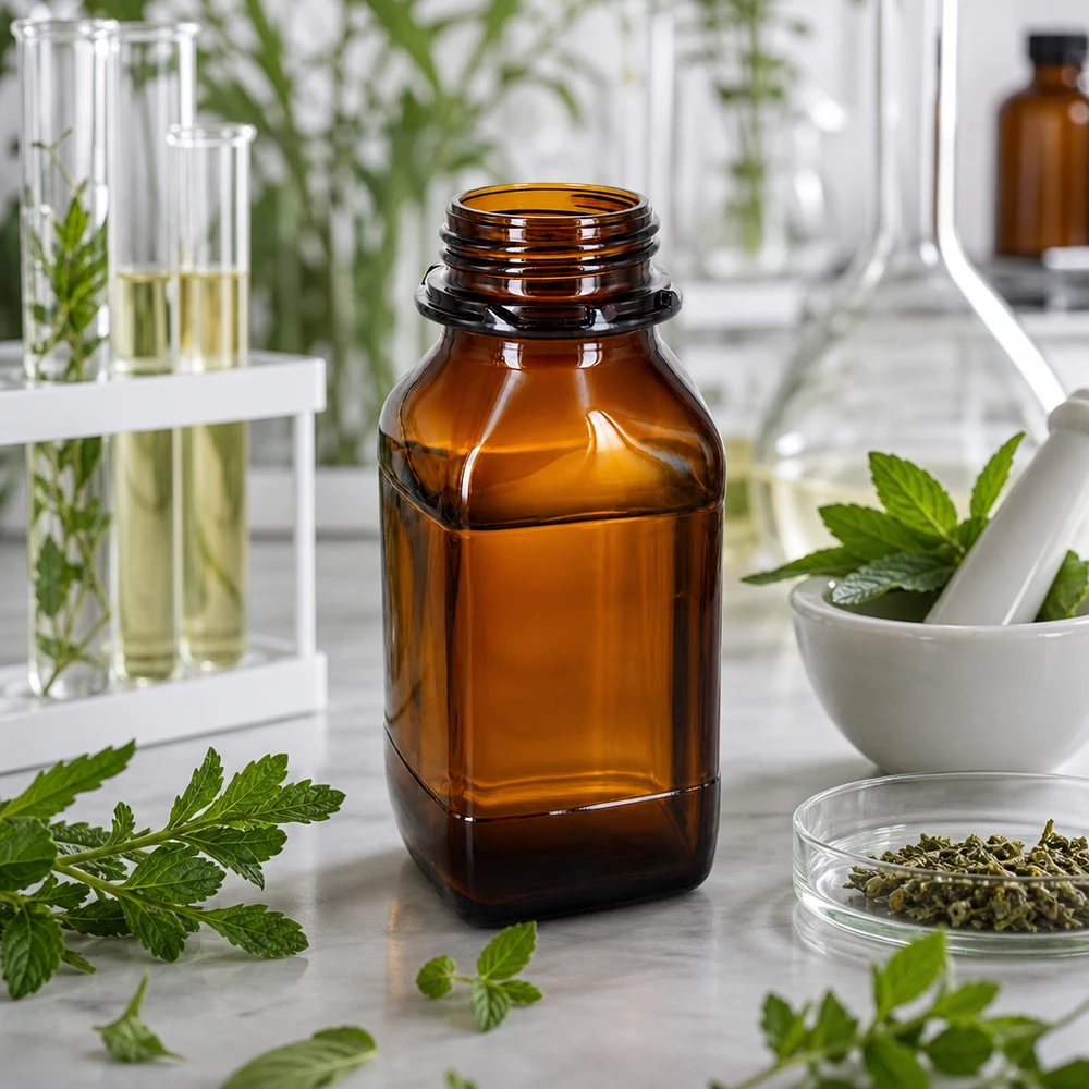 Chemikalienflasche 500ml Braunglas DIN 54 - Betriebsausstattung 500ml Braunglas Chemikalienflasche für professionelle Laboranwendungen und sichere Chemikalienlagerung im Fachhandel