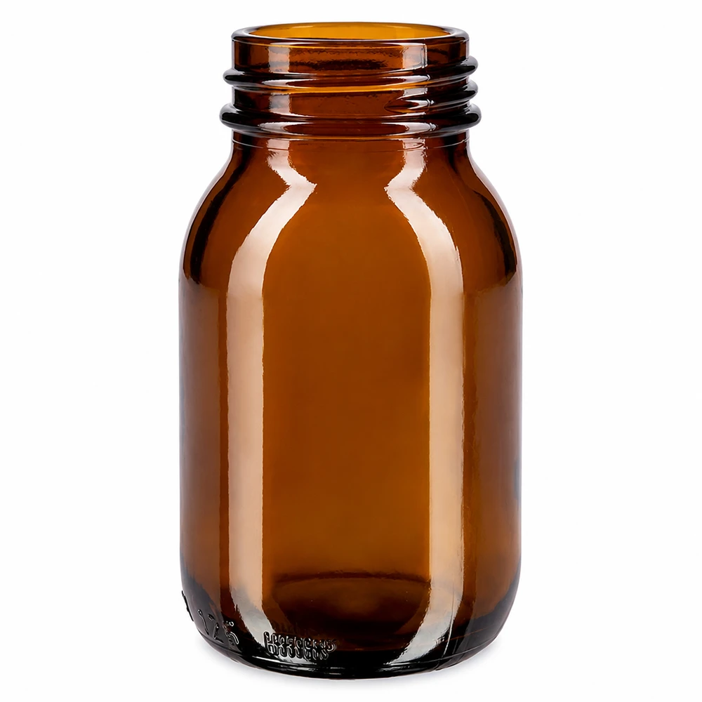 125ml Weithalsflasche aus Braunglas für professionelle Anwendungen im Fachhandel und Gewerbe