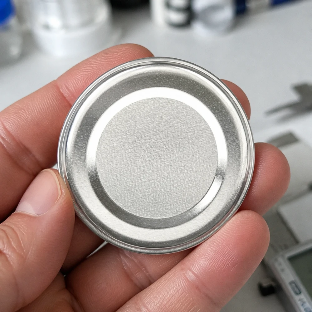 43mm BasicSeal Deckel silber (TO43) UNiTWIST 43mm TO43 BasicSeal Twist-Off Deckel silber aus Weißblech für gewerbliche Abfüllung Pacadura