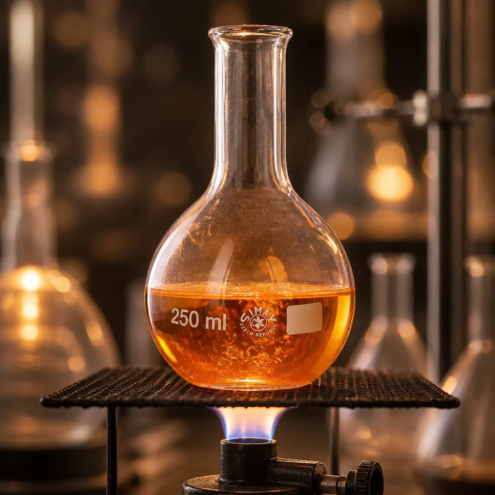 Stehkolben 250ml Enghals Stehkolben 250ml Enghals aus Borosilikatglas für Laborbedarf und professionelle Anwendungen bei Pacadura.de
