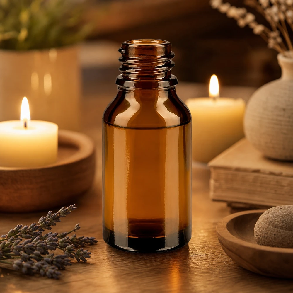 Tropfflasche 15 ml DIN 18 Braunglas 15ml braune Apothekenflasche ApoGlas für professionelle Anwendung in Aromatherapie und Pharmazie