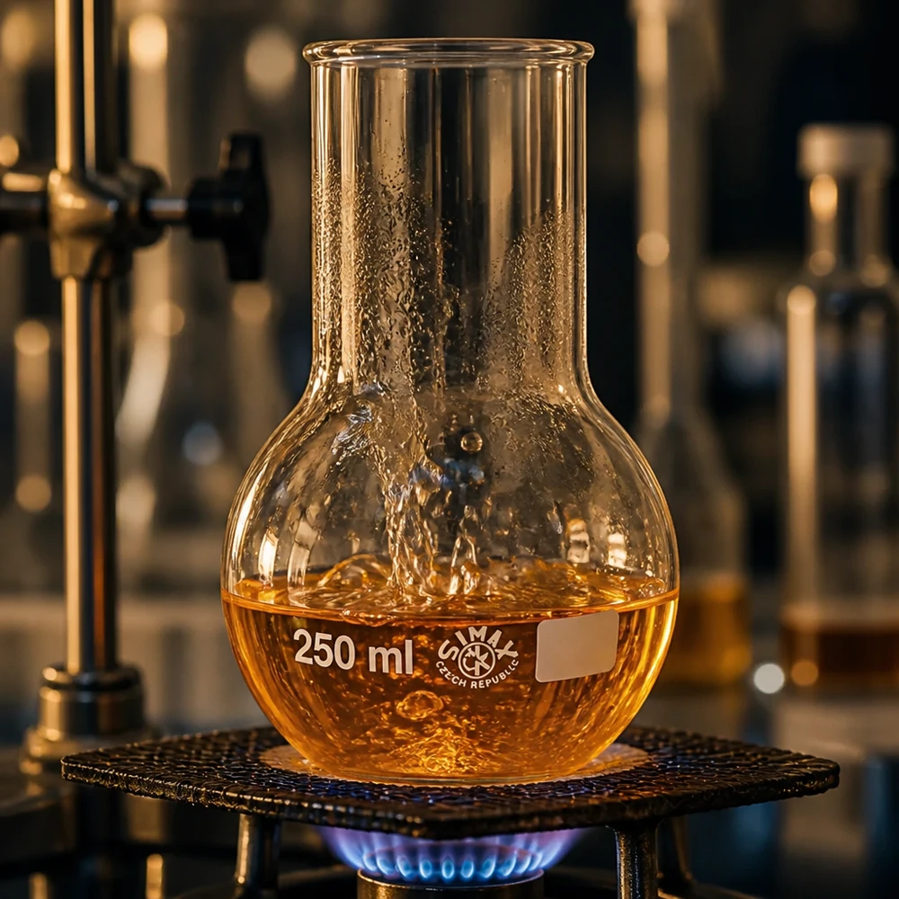 Stehkolben 250ml Weithals aus Borosilikatglas für professionelle Laboranwendungen bei Pacadura.de
