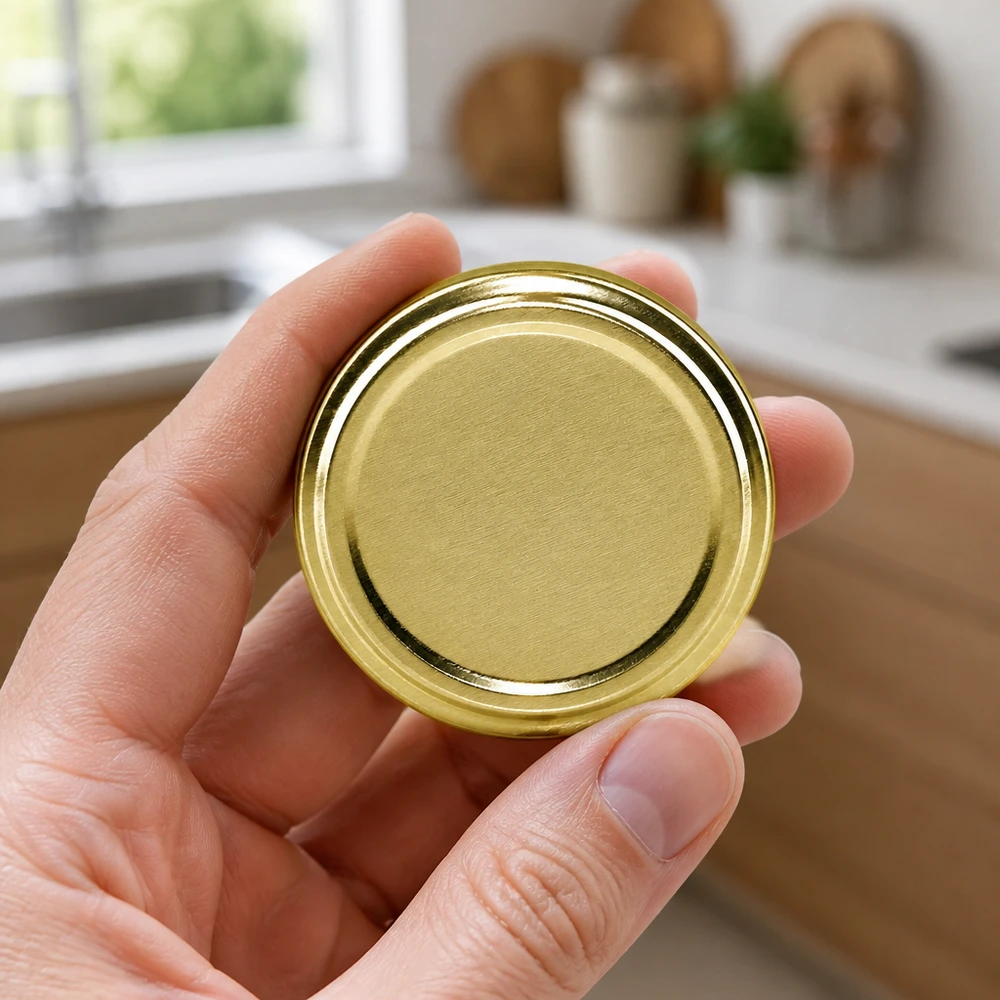 66mm BasicSeal Deckel gold (TO66) UNiTWIST 66mm TO66 BasicSeal Schraubdeckel gold Weißblech Einmachglas Deckel Großhandel gewerblich Pacadura