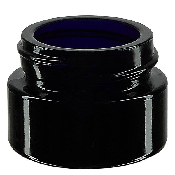 Kosmetikdose Violettglas 15ml, ohne Deckel Kosmetikdose Violettglas 15ml, ohne Deckel