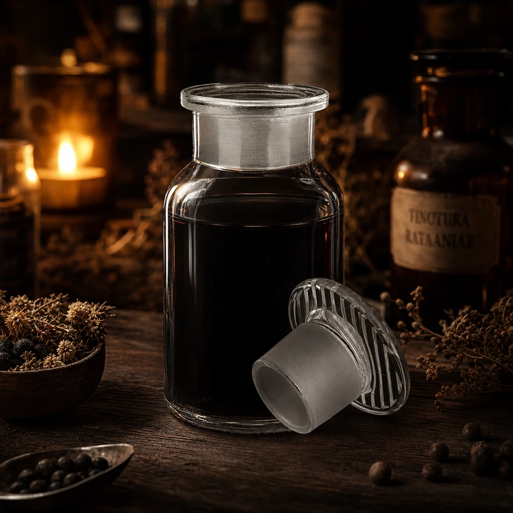 Rundschulterflasche 100ml Klarglas Weithals mit Glasstopfen für professionellen Labor- und Pharmaeinsatz