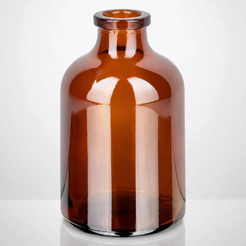 Injektionsflasche 50ml Braunglas lichtgeschützt für pharmazeutischen und gewerblichen Einsatz